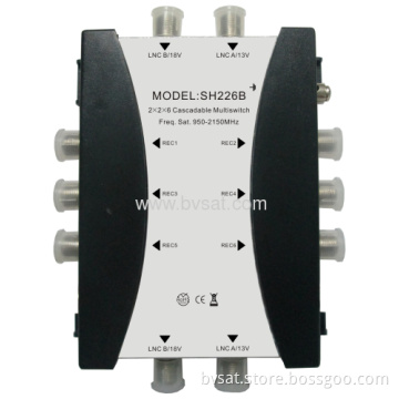 Fresh New Style 2x2x6 Cascadeable Sat Multiswitch 